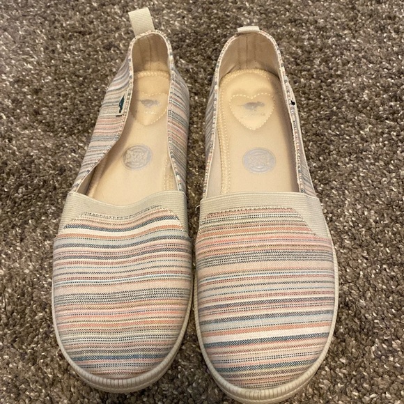 Rocket Dog Women’s Beige Multicolor Striped Flats sz 8.5 - Picture 1 of 9